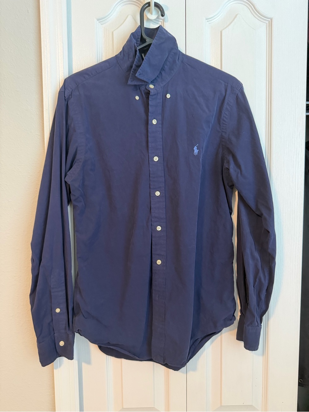 Ralph Lauren Men's Long-Sleeve Button-Down Shirt in Navy